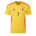 Camiseta Colombia Luis Diaz #7 Primera Equipación Replica Copa America 2024 mangas cortas